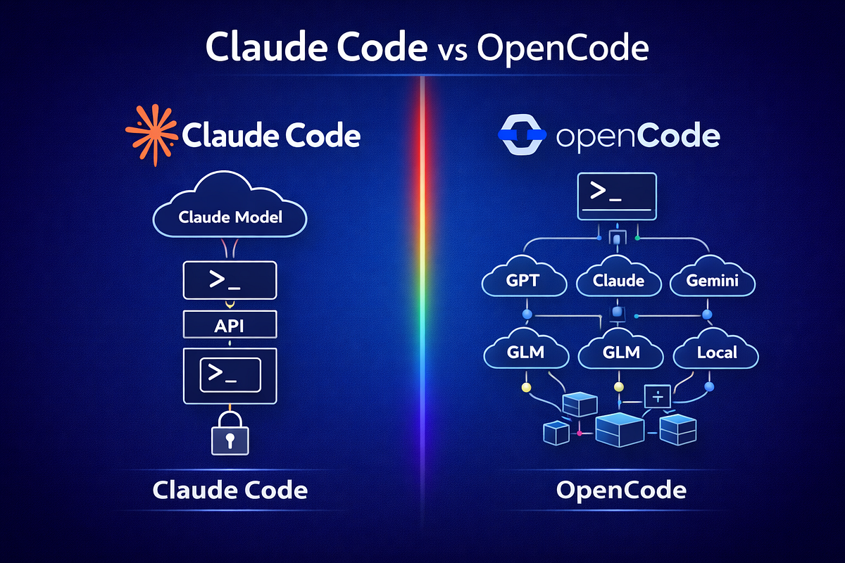 Claude Code vs OpenCode:2026年AI编程代理的技术路线分化与选型